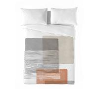 NATURALS - Funda Nordica Cama 150-100% Algodón - Juego de Funda para edredon 240x220 cm + 2 Fundas de Almohada 45x90 - FIBI