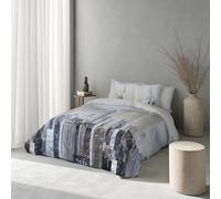 NATURALS - Funda Nórdica Estampada Cama 90-100% Algodón Suave y Transpirable - Juego de Edredón 150x220 cm con Solapa + 45 cm - 1 Funda Almohada 45x110 cm - Fabricado en España