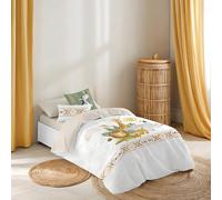 NATURALS - Funda Nórdica Infantil Estampada Cama 90-100% Algodón Suave y Transpirable - Juego de Edredón 150x220 cm con Solapa + 45 cm - 1 Funda Almohada 45x110 cm - Fabricado en España