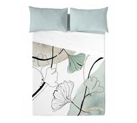 Naturals - juego de sábanas estampadas 4 piezas cama 150 - algodón extra suave - incluye sábana encimera + 2 fundas de almohada + 1 sábana bajera - fabricado en españa - amelia