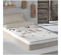 Naturals - Saco Nórdico Sin Relleno - Algodón Extrasuave - Incluye Sábana Bajera unida con cremallera + Funda de Almohada - Cama 90