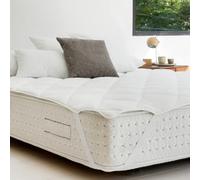 NATURALS Topper Cubrecolchón Cama 105 (105x190/200 cm) - Acolchado 400 gr, Suavidad y Comodidad Extra, Protector de Colchón Transpirable y Lavable - Sobrecolchón Ajustable 4 Esquinas