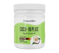 NaturalSlim Coco10 Plus con CoQ10 - Aceite MCT orgánico para hornear, mezclar con batidos, batidos, café o ingerir directamente, aumenta la energía, el metabolismo y el sistema inmunológico sabor