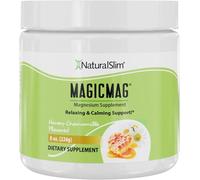 NaturalSlim MagicMag Citrato de Magnesio en Polvo, Suplemento de Magnesio Puro, Relajación, Apoyo Muscular, Equilibrio Intestinal, Absorción de Calcio, Apoyo al Sueño - Miel Manzanilla