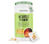 NaturalSlim Vitaminas Metabólicas, Multivitaminas con Magnesio, Vitamina C, D, B12, Complejo B y Enzimas Digestivas, Apoya el Metabolismo, Vitalidad, Energía y Buena Absorción de Nutrientes, 1 pack