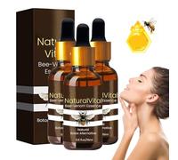 Naturalvital Esencia de Veneno de Abeja, Vitesse Advanced Bee Venom Serum, Natural Vital Bee Venom Essence, Veneno de Abeja Esencia Antiarrugas y Piel Firme, Para Reducir Líneas Finas (3pcs)