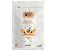 Naturamins Kids, Crecimiento Gummies, Vitaminas Naturales para Niños con Vitamina D, C, B6 y Zinc, Refuerzo Defensas, Energía y Crecimiento, Multivitamínico Infantil, Sabor Melocotón, 60 Gominolas