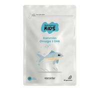 Naturamins Kids, Omega 3 DHA Gummies, Gominolas Infantiles con DHA y Vitaminas para Niños, Apoyo al Desarrollo Cognitivo, Concentración y Memoria, Sabor Naranja, 60 unidades