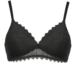 Naturana Padded Soft Cup Bra 5672, Sujetador Acolchado Mujer, Black,
