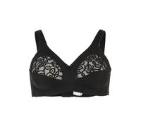 Naturana sin Aros 1/2 Encaje Copa Sujetador Confort 5046 Negro