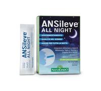 Ansileve All Night Complemento alimenticio para conciliar el sueño con Melatonina, Tilo, L-Teanina y Lúpulo M.A.T.R.I.S.® - 21 sobres de solución oral Sabor manzanilla y vainilla