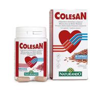 Naturando Colesan Complemento Alimenticio Para Normales Niveles De Colesterol con monacolinas de arroz rojo fermentado, Fenogreco, Gamma Orizanol, Polycosanoli y Coenzima Q10-60 Cápsulas