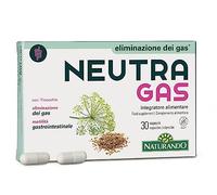 Naturando Neutragas Para La Eliminación De Los Gases con Fermentos lácteos tindalizados,Clorofila, melisa, Hinojo, el Anís y la Menta - 30 Cápsulas