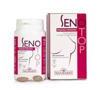 Naturando Senotop Complemento Alimenticio Para Reafirmar El Pecho con Lino, Galega, Alholva, Comino, Granada y Lúpolo - 60 comprimidos Vegano Sin Gluten