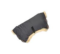 Naturasan Calentador de manos de piel de cordero, manguito cálido para cochecito con forro interior de piel de cordero, manguito, kiwa, cochecito, corredor, remolque de rueda, HW-03-Bambini (gris)