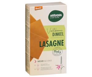 Naturata Lasaña de Espelta Integral Bio, 250 g | Espelta Demeter de las montañas suabas | Sabor a nueces finas para lasaña y lasañas