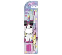Naturaverde | Kids - Be a Unicorn - Cepillo de dientes con cerdas medianas para niños, cepillo de dientes divertido para niños, cepillo de dientes unicornio