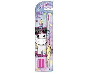 Naturaverde Kids - Be a Unicorn - Cepillo de dientes de unicornio con cerdas medianas para niños