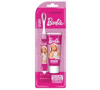 Naturaverde | Kids - Mattel Barbie - Kit de limpieza oral para niños, pasta de dientes de fresa y caramelo 25 ml y cepillo con cerdas suaves, pasta de dientes Barbie