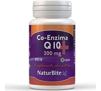 NaturBite - Coenzima Q10 200mg | 30 Cápsulas | Antioxidante y Salud Cardiovascular, Prevención Migrañas, Potenciador Sistema Inmune, Anti-Envejecimiento