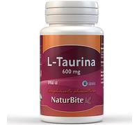NaturBite - L-Taurina 600mg | 60 Cápsulas | Ayuda en Metabolismo de Lípidos, Función Cardíaca Saludable, Resistencia y Rendimiento Deportivo, Equilibrio Electrolítico