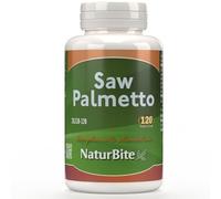 NaturBite Saw Palmetto 120 cápsulas, para cuidar tu piel y mantenerla en perfecto estado. Salud de la próstata para Hombres Mayores de 50 años.