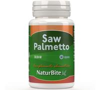 NaturBite Saw Palmetto 60 cápsulas, para cuidar tu piel y mantenerla en perfecto estado. Salud de la próstata para Hombres Mayores de 50 años.