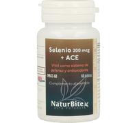 NaturBite Selenio 200mcg + ACE 60 tabletas