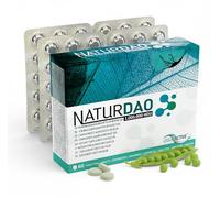 NATURDAO® Enzima DAO 1.000.000 HDU por comprimido - hasta 3.000.000 HDU al día - diamino oxidasa vegetal para dieta baja en histamina - 100% vegano - 60 comprimidos