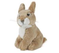 Nature-AN238 Living Nature - Peluche de conejo sentado (17 cm), Color desconocido, Small (Keycraft AN238 , color/modelo surtido