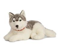 Nature-AN478 Living Nature - Peluche gigante para perro Husky, color gris y blanco (60 cm), grey & white (Keycraft AN478 , color/modelo surtido