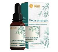 Nature Basics® Gotas Amargas 50ml | 1000 gotas veganas hechas de hierbas naturales sin alcohol | naturalmente con jengibre, cúrcuma y diente de león