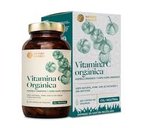 Nature Basics® vitamina C natural orgánica sostenible en un frasco | 180 cápsulas altamente dosificadas | 471mg de polvo de acerola orgánica y 667mg de polvo de CamuCamu orgánico por dosis diaria
