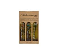 Nature Blessed Aceite de Oliva Mediterráneo con Orégano y Ají 3x250ml | Set de aceites de oliva sabor mediterráneo con orégano, romero y ají, 3 botellas de 250ml