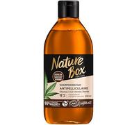 Nature Box Champú 3 en 1 para hombre, pelo y barba, vegano con aceite de cáñamo prensado en frío, regula la caspa y calma, 98% ingredientes naturales, 385 ml