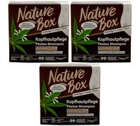 Nature Box Champú Sólido con Aceite de Cáñamo Prensado en Frío 3 X 85g Vegano