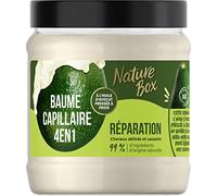 Nature Box - Mascarilla capilar 4 en 1 para cabello dañado con aceite de aguacate prensado en frío, 99 % ingredientes naturales, pre-champú, acondicionador, mascarilla nutritiva, sin enjuague, 300 ml