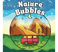 Nature Bubbles: Cozy Coloring Book for Adults and Teens, Bold and Easy Designs of Nature in Frames with Minimalist Features for Relaxation
