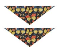 Nature Butterfly Wild Style - Bandanas ajustables para perros y gatos, 2 unidades