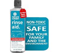 NATURE CLEAN Líquido limpiador natural para lavavajillas y agente de secado de lavavajillas, 226.8 g - 250 ml, no tóxico, ecológico, a base de plantas, sin fragancias, removedor de manchas de agua
