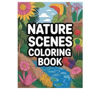 Nature Coloring Book: 100 Designs for Relaxation for All Ages: Explore Forests, Mountains, and Wildlife Scenes for Mindful Stress Relief and Creativity