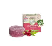 Nature Cosmétique® Basic Champú sólido de bayas del bosque (75 g) - extracto de frambuesa orgánico y manteca de cacao - Cabello normal, seco y teñido, cuero cabelludo sensible, hidratante y nutritivo
