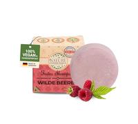 Nature Cosmétique® Champú sólido Wildberry - Cuidado sostenible para el cabello y el cuero cabelludo - Con aceite de coco orgánico, aloe vera y glicerina vegetal, vegano, sin plástico y hecho a mano