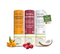 Nature Cosmétique® - Crema de labios para labios secos y agrietados, con cera de abejas, aceite de jojoba y vitamina C, funda de papel sostenible, fabricado en DE