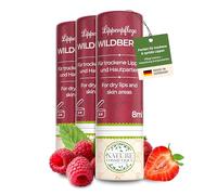Nature Cosmétique® Cuidado de labios 3 Wildberry - Para labios secos y agrietados - Con cera de abejas, aceite de jojoba y vitamina C - Funda de papel sostenible - Fabricado en DE
