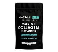 Nature Diet Premium Colágeno Marino en Polvo con Péptidos 420 g, Hidrolizado de Colágeno de Pescado Tipo I, 90% Proteína, Colágeno Hidrolizado, sin Sabor, para Piel, Cabello, Uñas, Articulaciones