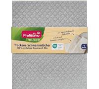 Nature Dry Sponge Cloths, 4 pièces - Marque DM Allemagne - Compatible avec profissimo - nature Trockene Schwammtücher, 4 St