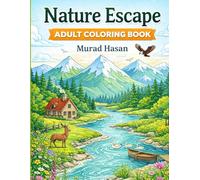 Nature Escape Adult Coloring Book: Inspiring Landscape and Countryside Designs for Relaxation, Calm Focus and Artistic Expression
