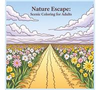 Nature Escape: Scenic Coloring for Adults: A Relaxing Adult Coloring Book with Serene Landscapes, Peaceful Nature Scenes & Stress-Relief Designs