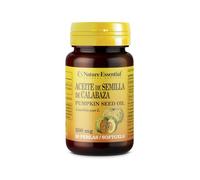 Nature Essential - Aceite de Semillas de Calabaza - con Omega 3 - 50 perlas de 500 mg